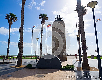 Glenelg War Memorial on Moseley Square in the City of Holdfast Bay at Glenelg. Editorial Stock Photo